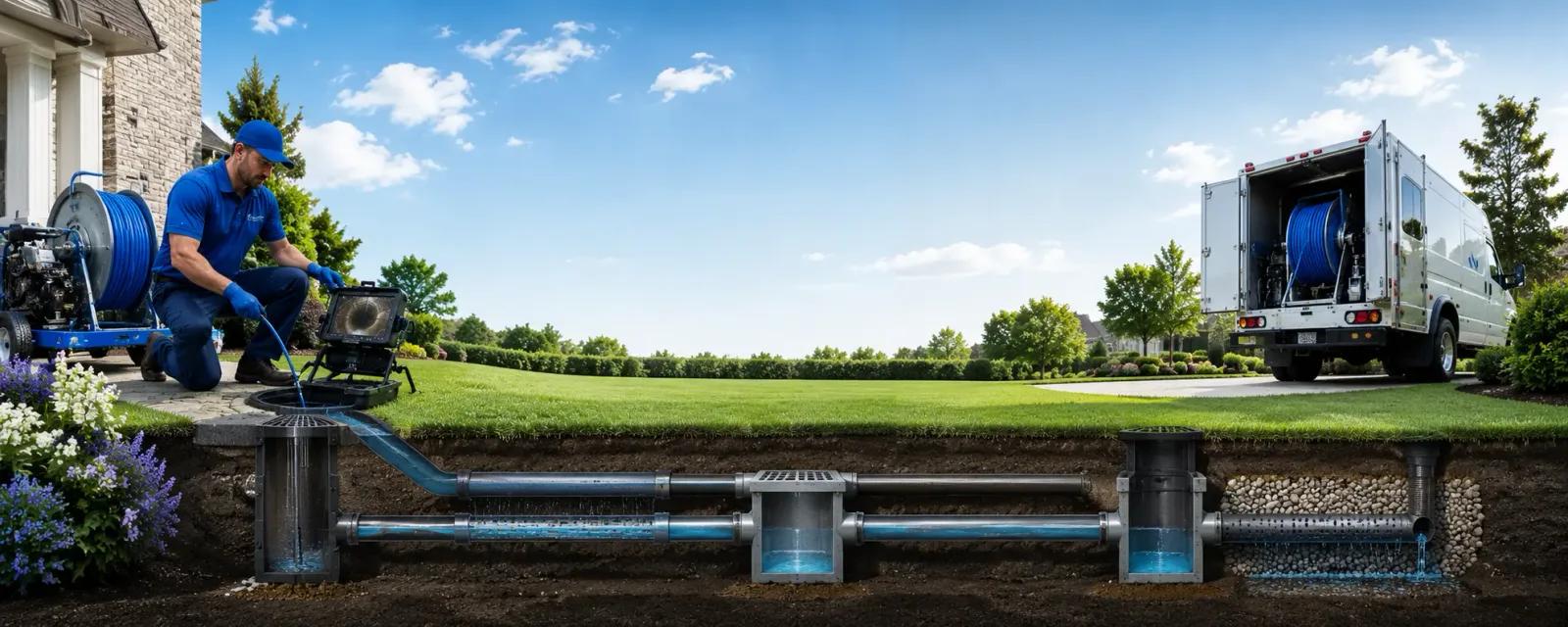 Outdoor drain cleaning information for Mount Ephraim, NJ